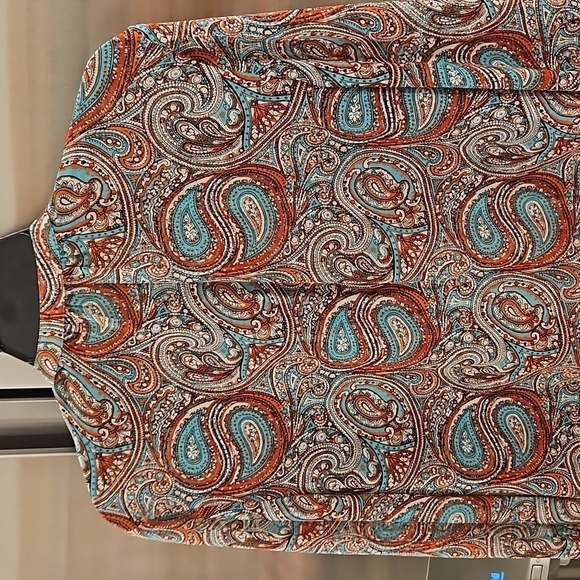 💕RACHEL ZOE💕 Violet Peasant Neck Tie Blouse in Parrot & Bright Red 6 - Picture 10 of 16